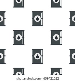 Barrel of oil pattern seamless flat style for web vector illustration