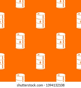 Barrel oil pattern vector orange for any web design best