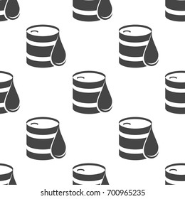 Barrel oil seamless pattern. Vector illustration for backgrounds