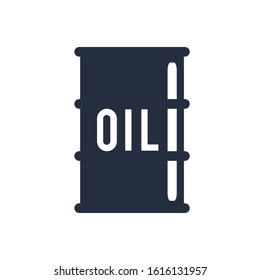 Barrel oil vector icon isolated flat style. Good concept for web and other. EPS 10