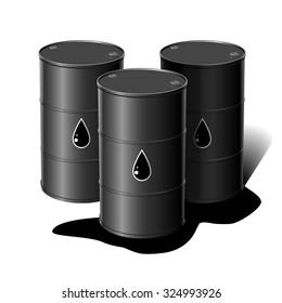 Barrel of oil. Vector illustration