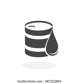 Barrel oil vector logo. Flat design style. Modern vector pictogram for web graphics - stock vector