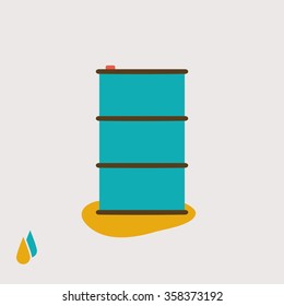 barrel of oil.vector illustration.