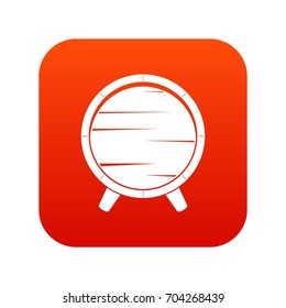 Barrel on legs icon digital red for any design isolated on white vector illustration