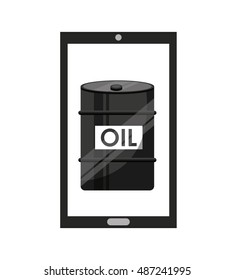 barrel petroluem industry icon vector illustration design