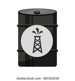 Barrel Petroluem Industry Icon Vector Illustration Stock Vector ...