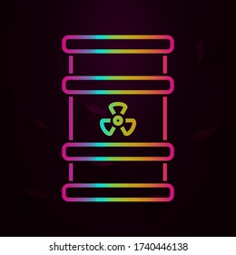 barrel, pollution, nuclear nolan icon Simple thin line, outline vector of Pollution icons for ui and ux, website or mobile application