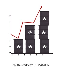 barrel productivity increase arrow design isolated