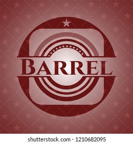 Barrel red icon or emblem