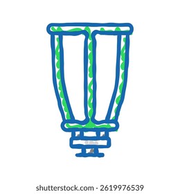 barrel ride spinner park kid play doodle icon sketch vector. barrel ride spinner park kid play sign. isolated symbol illustration