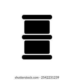 Barrel simple icon vector. Flat design. White background.ai