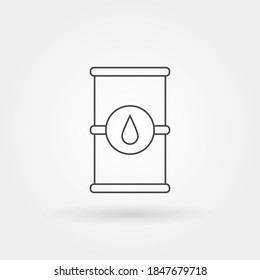 barrel single isolated icon with modern line or outline style
