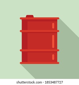 Barrel storage icon. Flat illustration of barrel storage vector icon for web design