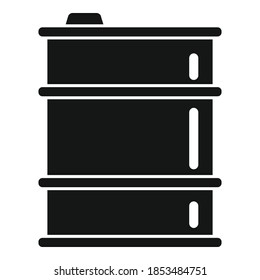 Barrel storage icon. Simple illustration of barrel storage vector icon for web design isolated on white background