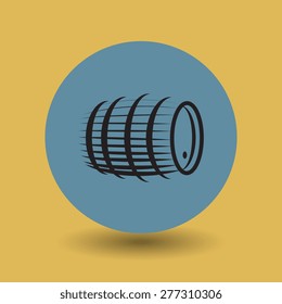 Barrel symbol, vector illustration