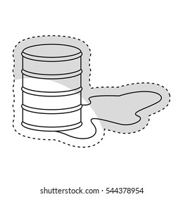 barrel tank isolated icon vector illustration design