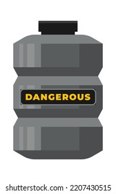 Barrel of toxic liquid illustration