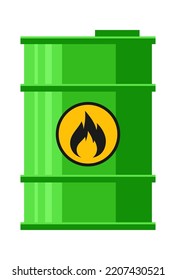 Barrel of toxic liquid illustration