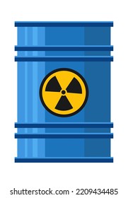 Barrel of toxic liquid illustration