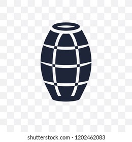 Barrel transparent icon. Barrel symbol design from Desert collection. Simple element vector illustration on transparent background.
