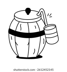 Barrel used for storing or transporting bulk milk