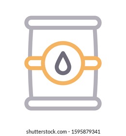 barrel vector color line icon 