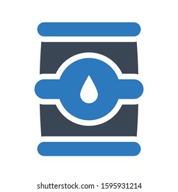 barrel vector glyph color icon 