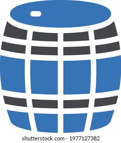 barrel vector glyph colour  icon