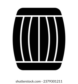 Barrel Vector Glyph Icon For Personal And Commercial Use.
