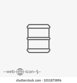 barrel vector icon