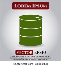 Barrel vector icon