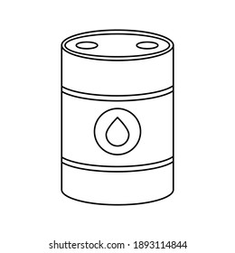 Barrel vector icon color editable