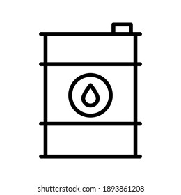 Barrel vector icon color editable