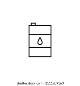 Color del icono del vector de barras editable
Símbolo vectorial del icono del aceite de barras de contorno contenedor del tambor de aceite, barril con icono del vector plano de señas para aplicaciones y sitios web.
