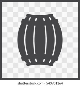 Barrel  vector icon. Isolated illustration. Business picture.
