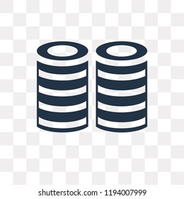 Barrel vector icon isolated on transparent background, Barrel transparency concept can be used web and mobile