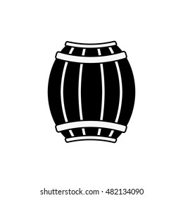 Barrel  vector icon isolated on white background.