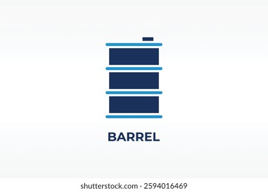 Barrel vector, icon or logo sign isolated symbol illustration