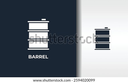 Barrel Vector, Icon Or Logo Sign Isolated Symbol Illustration