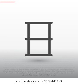 Barrel Vector icon . Lorem Ipsum Illustration design