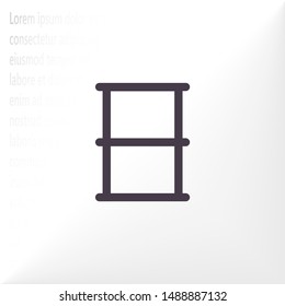 Barrel Vector icon . Lorem Ipsum Illustration design