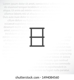 Barrel Vector icon . Lorem Ipsum Illustration design