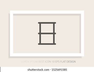Barrel Vector icon . Lorem Ipsum Illustration design