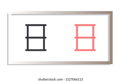 Barrel Vector icon . Lorem Ipsum Illustration design