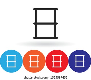Barrel Vector icon . Lorem Ipsum Illustration design