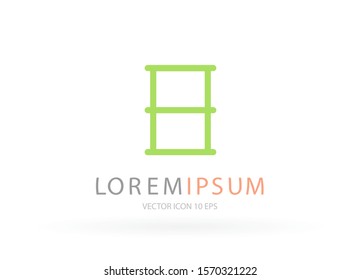 Barrel Vector icon . Lorem Ipsum Illustration design