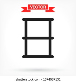 Barrel Vector icon . Lorem Ipsum Illustration design