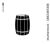 Barrel - vector icon on white background. Symbol for web, infographics, print design and mobile UX UI kit. Vector illustration, EPS10.