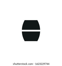 barrel vector icon on white background