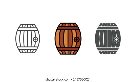 Barrel vector icon sign symbol